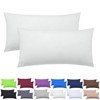 NatureMark Pack of 2 Jersey Cushion Covers, Side Sleeper Pillows,