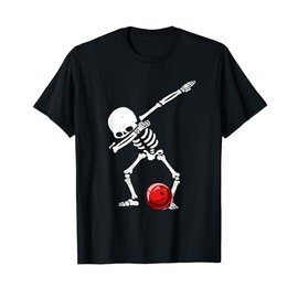 Dabbing Bowling Skeleton! Funny Bowler T-Shirt