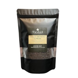 English Breakfast Loose Leaf Tea – Strong Whole Leaf Black Tea Blend of Assam, Kenyan & Ceylon – 200g by Twyford Tea Company