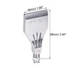 sourcing map Flat Nozzle G1 / 4 Thread Aluminium Alloy