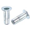 sourcing map M8 Multi-Grip Rivet Nuts, 30pcs Pre-Bulbed Shank Flat