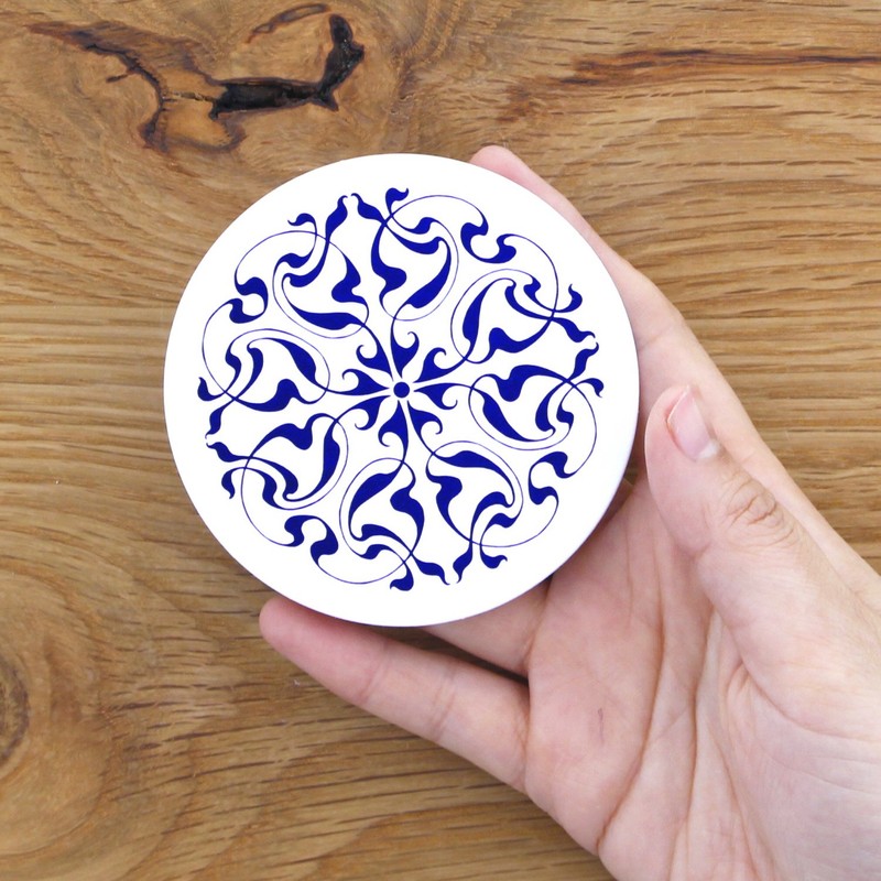 Daikoku Industry PKCF7001 Paper Coasters Ivy Pattern Paper, Japan (100