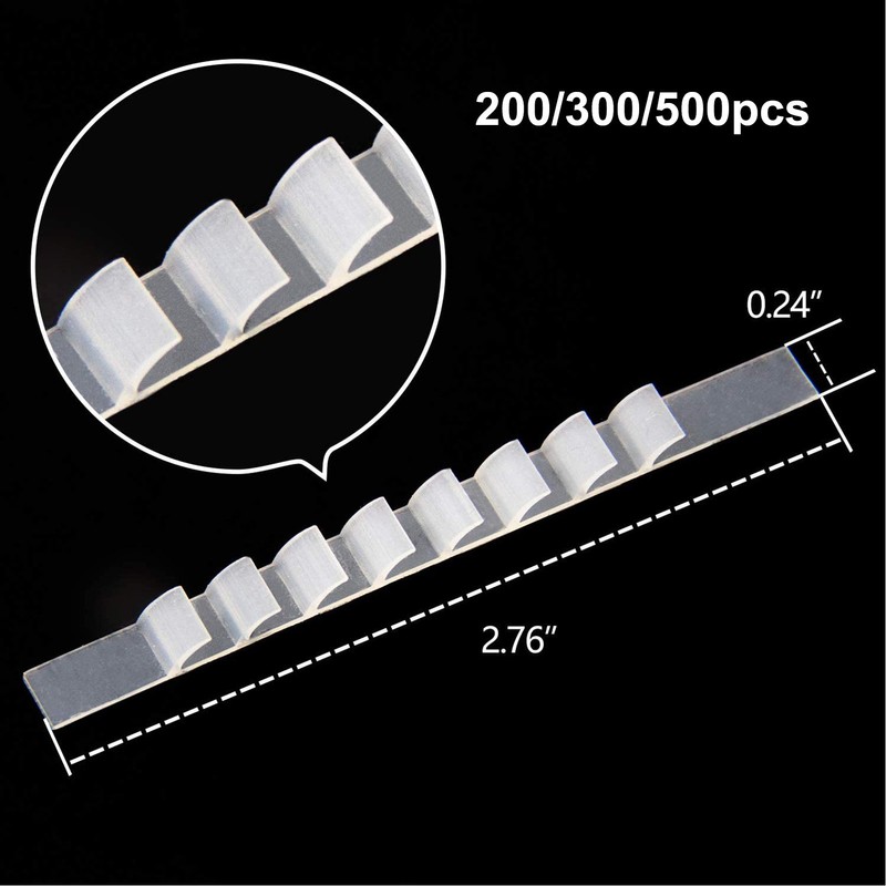 200PCS Non Slip Hanger Grip Gear Designed Self Adhesive Silicone