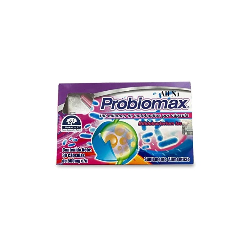 Natutech PROBIOMAX - 30 Cápsulas de 500mg - Probióticos -