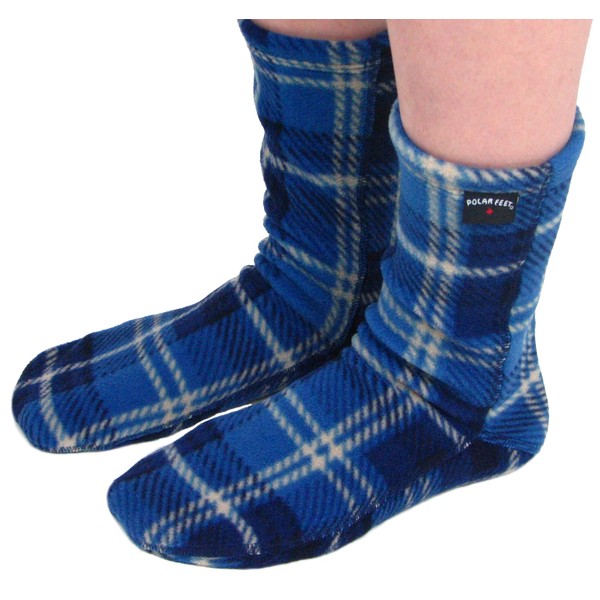 Polar Feet Super Stretchy Non-Constricting Extra-Wide Fleece Socks for Men