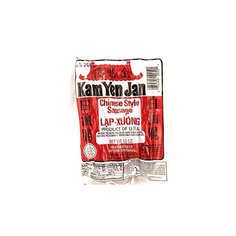 Chinese Style Sausage (Lap-Xuong) - 12oz by Kam Yen Jan.