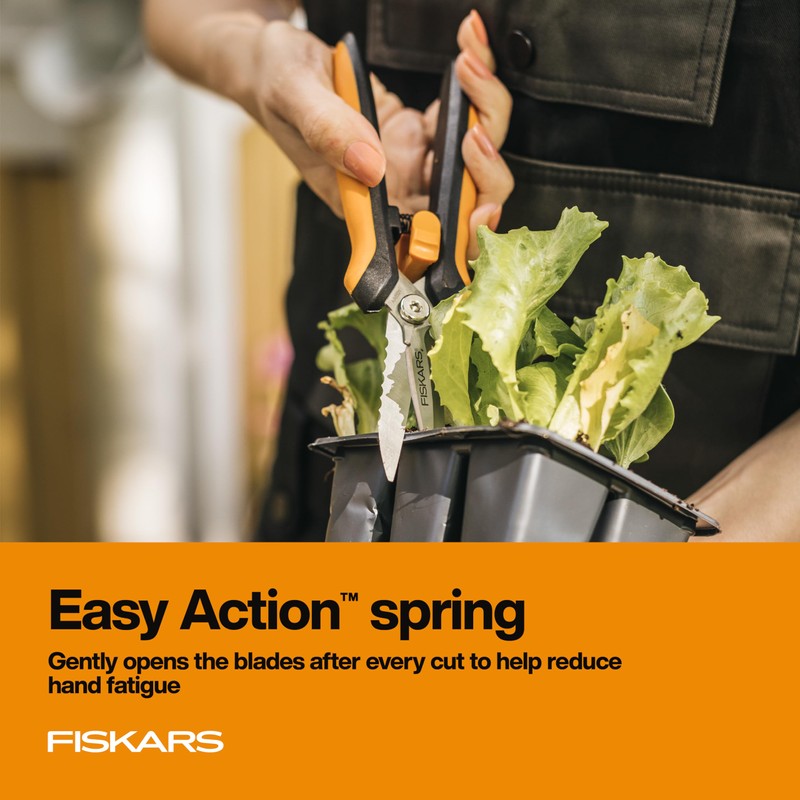 Fiskars Pruning Shears for Gardening, Multipurpose 8" Garden Shears with