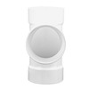NDS 4P09 3-Way PVC Sanitary Tee Hub Solvent Weld Fitting,