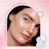 HOSAILY Chameleon Face Highlighter Palette, Multichrome Glitter Shimmer Rainbow Eyeshadow