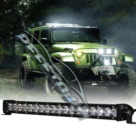 PEFETOWN 19 Inch LED Light Bar Combo Work Offroad Car Boat UTE Truck SUV ATV 4WD Lamp 12V