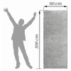 Lashuma Lugano Bath Towel Large Sauna Towel for Men Aquamarine
