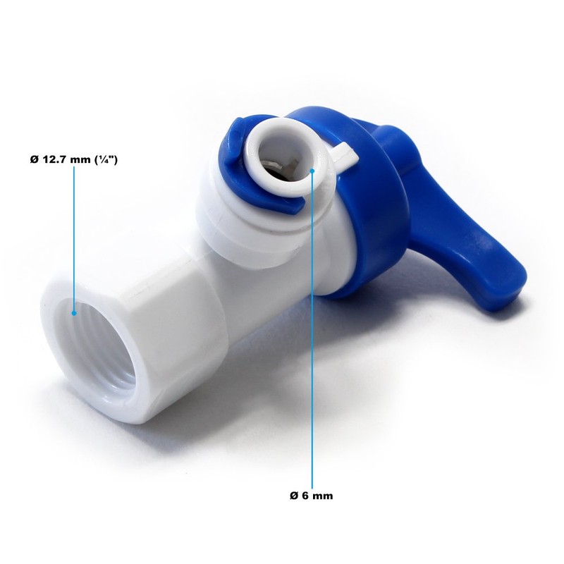 Naturewater Osmosis Tap Adapter with 12.91 mm (1/4 Inch) IG,