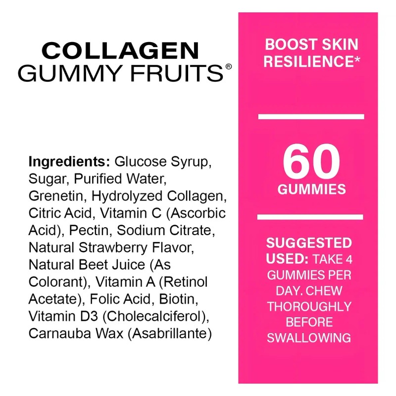 Gomitas De Colágeno 60 Gom- Cuidado De La Piel -