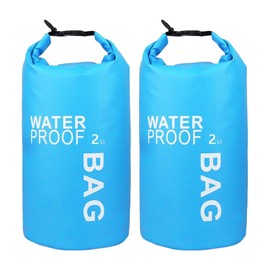 Pack of 2 Waterproof Beach Bag, Waterproof Swimming Bag, Waterproof Camping Bag, Waterproof Travel Bag, Portable Waterproof Bag