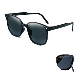 Square Sunglasses Polarized UV Protection Trendy Designer Sun Glasses Ultra Lightweight Folding Sunglasses For Men or Women