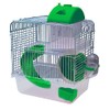 SEVENPET Jaula Casa Hámster Bebedero Comedero Rueda 23x17x33cm