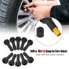 KIMISS 10Pcs Coche TR413 Rueda Neumático Vástago de la válvula