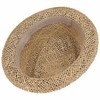 Lipodo Coyuca Vented Pork Pie Straw Sun Hat for Men