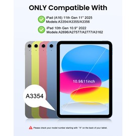 kantaj for iPad 11th (A16) 2025/10th 2022 Generation Case with Keyboard Mouse Set, Wireless Keyboard Case with Mouse for iPad 11-in 11th Gen/10.9-in 10th Gen, Detachable, Bluetooth, Pencil Holder, PK