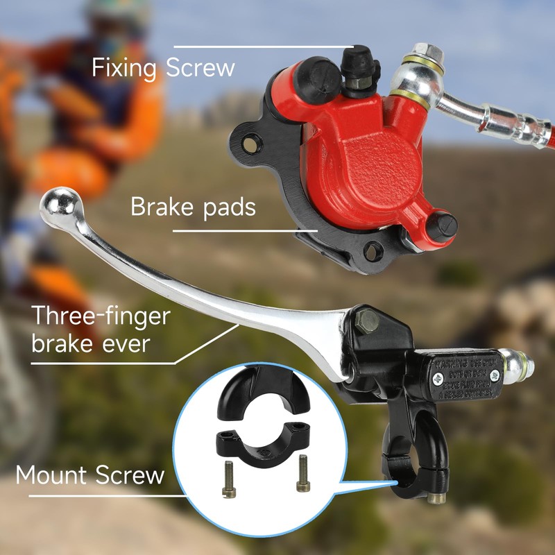 FVRITO Upgraded Mini Bike Hydraulic Disc Brake Kit for Baja