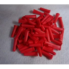 Fastenal 100, Red Conical #10-12 x 1" screw, For 1/4" Drill Bit, Masonry Concrete Anchor