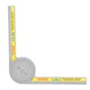 6Pcs Scribing Tool Protractor Angle Scriber Measuring Ruler Pencil Set