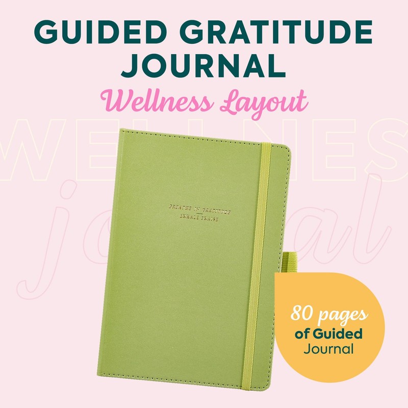 Happy Planner Undated Guided Disc-Bound Journal, 80 Pages, A5 Size,