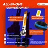 Firehawk H11/H8/H9/H16 Bulbs 50000LM Pure White 6000K Plug & Play