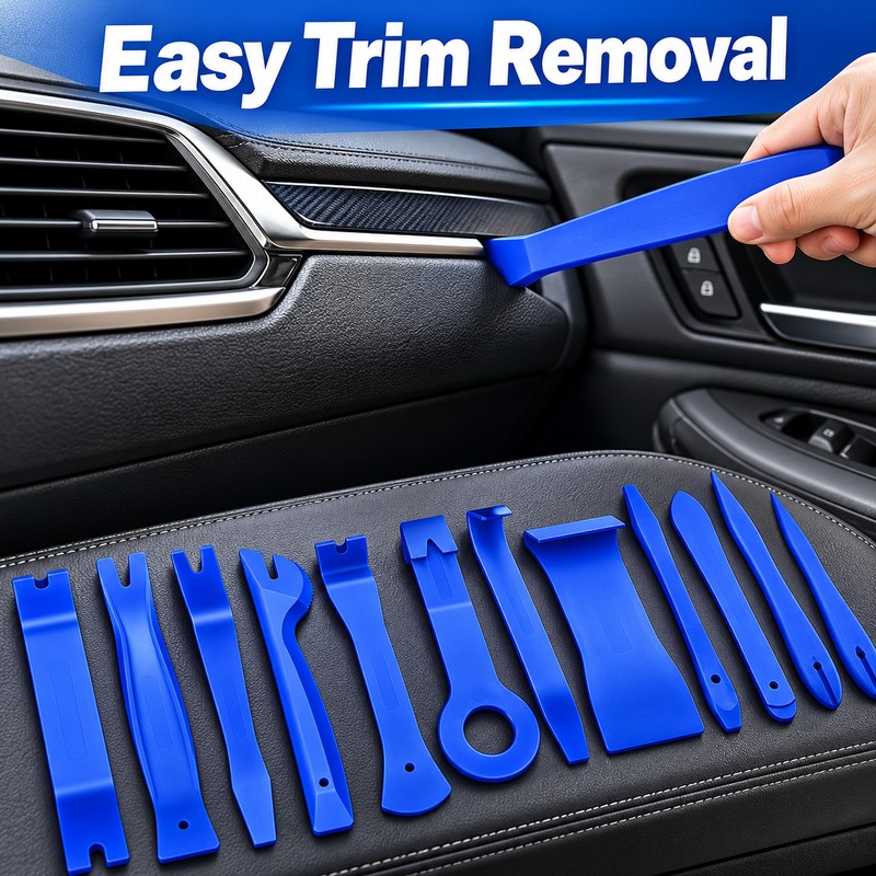 5/11/19-Piece Car Trim Removal Tool Set – Clip Pliers, Fastener