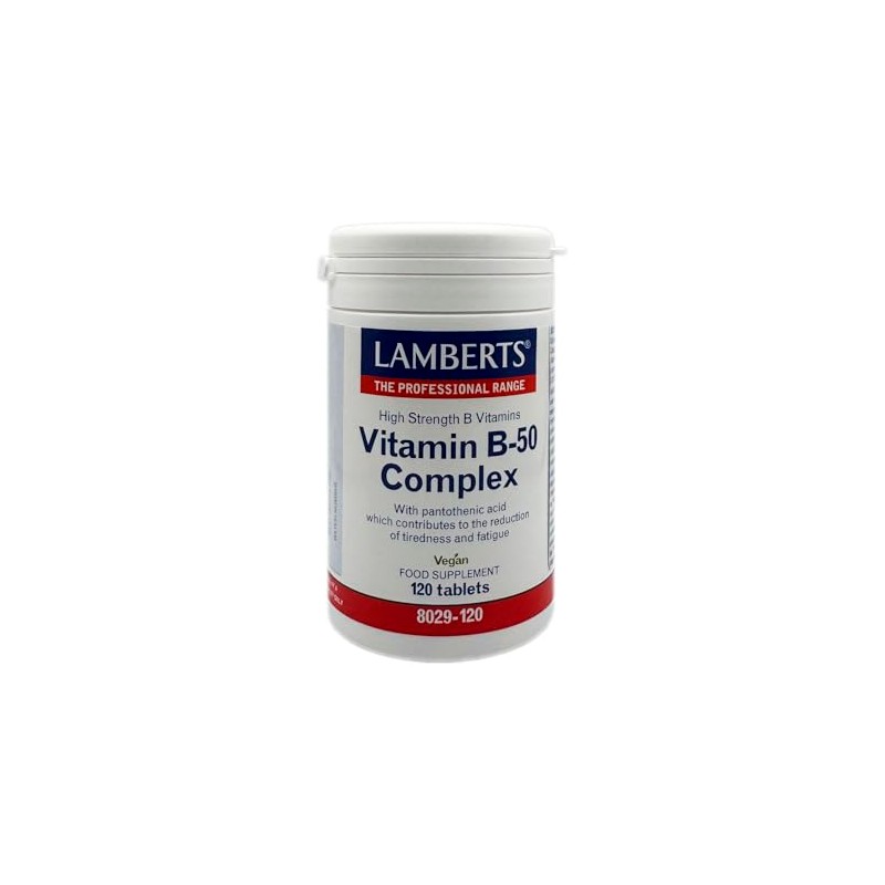 Lamberts Vitamin B-50 Complex Tablets – Moderate Strength B Vitamins