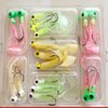 17Pcs Soft Fishing Lures Grub Worm Soft Fishing Baits with