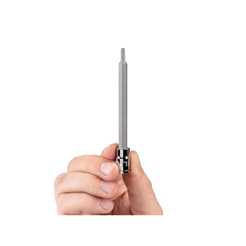 TEKTON 1/4 Inch Drive x T15 Long Torx Bit Socket