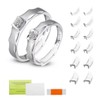 LIPIODOL 12 pcs Ring Sizer Adjuster, Invisible Rings Pieces Ring