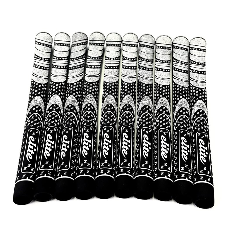 elitegrips Tour Stingray Pro M56 Golf Grips, 10-Pack, Black, No