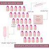 Glamnetic Press On Nails - Raspberry Sorbet | Semi-Transparent Dark