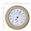 Outdoor Thermometer - Ø22CM - Metal - Brown "Lily"