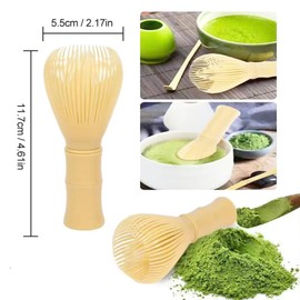 FYHJTRT Reusable Matcha Whisk - Traditional Japanese Chasen Brush & Durable Resin Tea Whisk (4.5x2.2 in) - Easy to Clean Green Tea Stirring Tool for Matcha Latte, Bubble Tea, Ceremonial Use