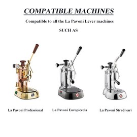 Extended steam nozzle compatible with the La Povoni Lever Europiccola, Professional Stradivari coffee machine, Stainless steel made long steam tip, steam wand