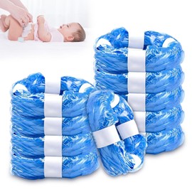GothicBride Pack of 10 Refill Film for Nappy Bins, 4.5 m Odour-Proof Nappy Bin Refill Bags - Up to 320 Nappies, Nappy Bags for Angelcare / Tommee Tippee / Litter Locker Refill Cassettes - Blue