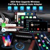 CarPlay Wireless Adapter Android Car 2024 Dongle Upgrade Plug &