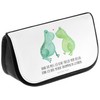 Mr. & Mrs. Panda Frog Love Cosmetic Bag, White, Hand