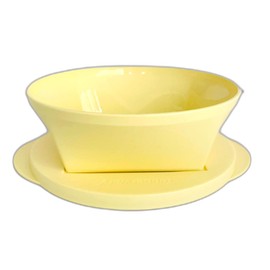 Tupperware Mediterrano Schüssel 600 ml hellgelb gelb Servierschüssel Servierschale Salatschüssel