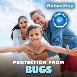 NatureStop Travel Bug Spray, DEET-Free Insect Repellent for Outdoor & On-The-Go Use, 3 oz (90mL)