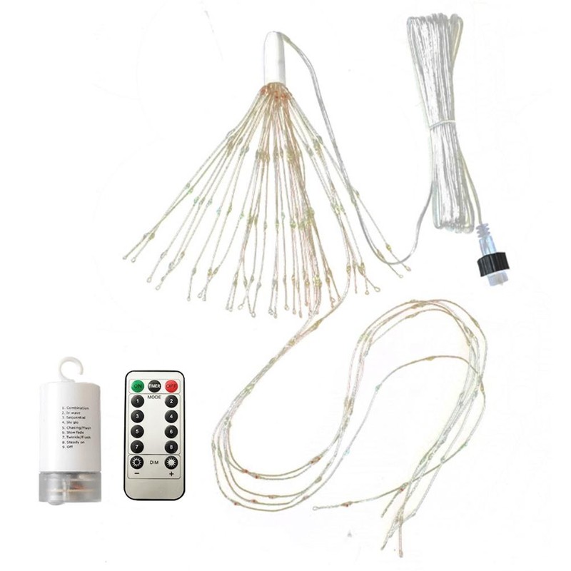 LED Copper Wire Light Waterproof Fireworks Fairy Lights with Remote