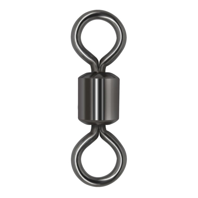 Ollud Fishing Tackle Rolling Swivel Black #14 50-Piece Set qb500186a01n0