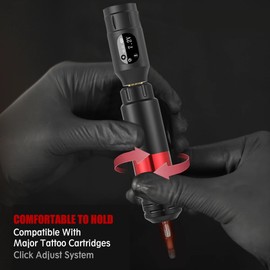 Tattoo Gun Kit - Tattoo Machine Kits Tattoo Supplies Set Tattoo Pen With Tattoo Needles Transfer Paper Suitcase for Tattoo Beginners (black 3)