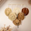 ZYP Macrame Hat Hangers Boho Hat Rack for Wall Hat