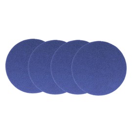 MagiDeal 4 Pieces Round Floor Scrubber Pads 16.5cm Floor Cleaning MopPads for Hardwood Tile Parquet Floors and Other Floors Scrubber Mops, Blue
