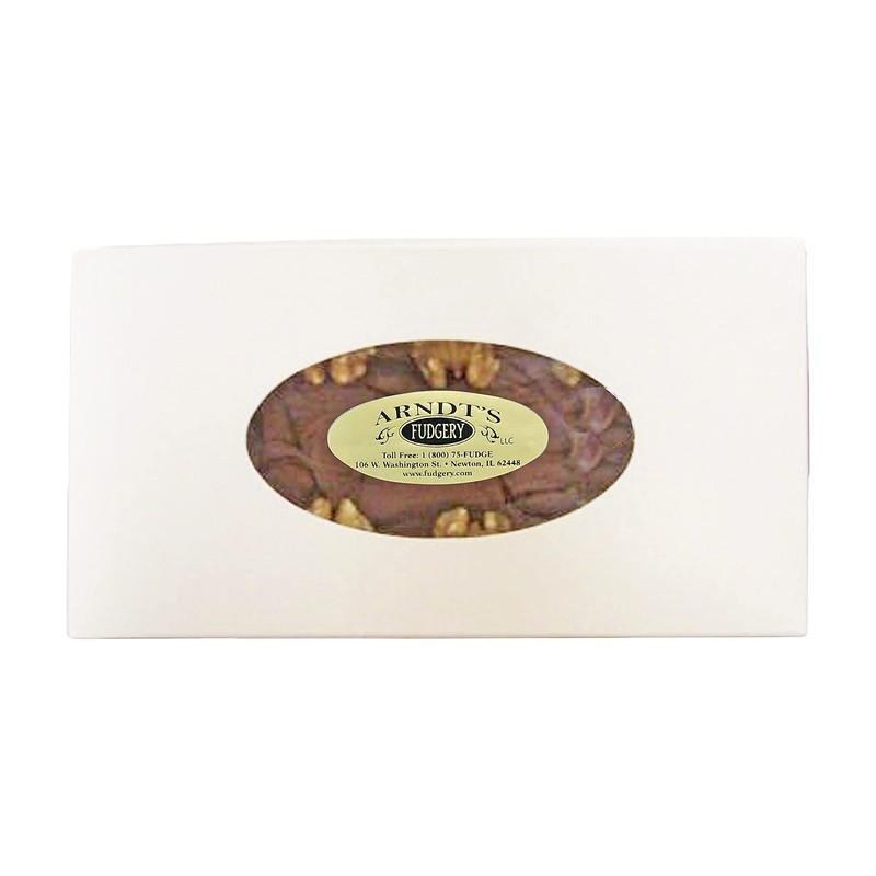 Home Made Creamy Chocolate English Walnut Fudge - 12 OZ