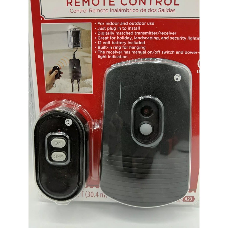 Holiday Times 2 Outlet Wireless Remote Control Indoor & Outdoor